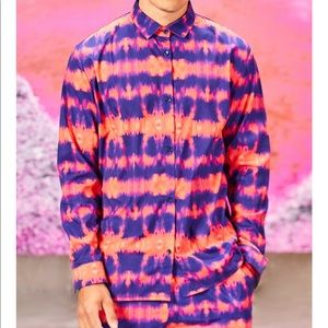 Tie Dye Button Up Shirt
